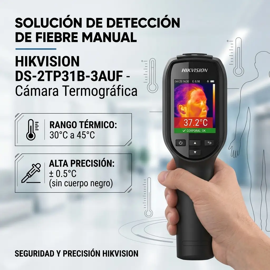 Cámara termográfica de temperatura corporal hiksvision