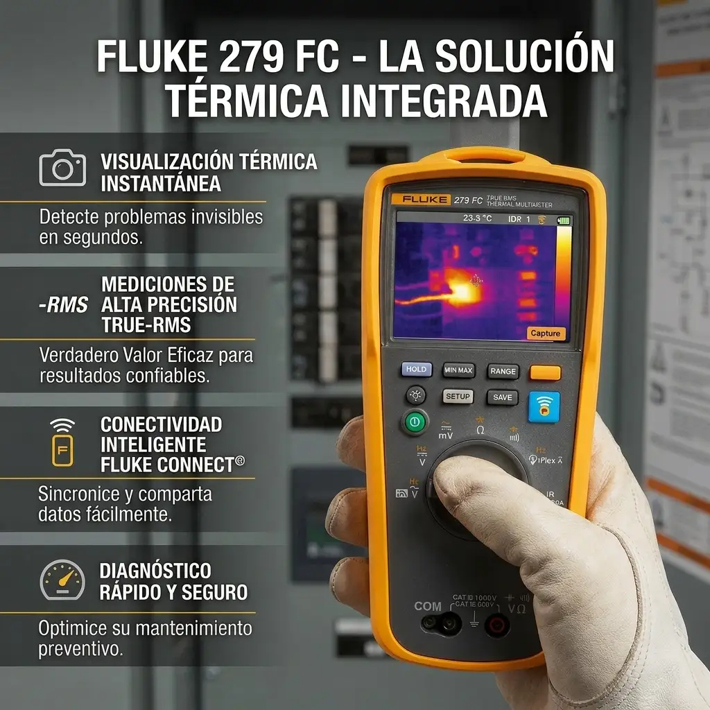Cámara termográfica con multímetro Fluke